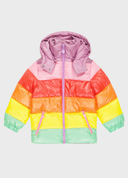 Різнокольорова куртка Stella McCartney для дівчаток, фото