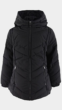Детская куртка EA7 Emporio Armani с геометрической стежкой, фото