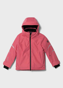 Рожева куртка EA7 Emporio Armani для дівчаток, фото