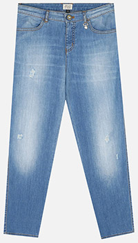 Блакитні джинси Emporio Armani для дівчаток, фото