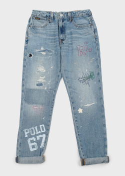 Дитячі джинси Polo Ralph Lauren з потертостями, фото