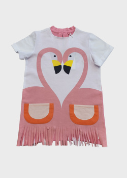 Детское платье Stella McCartney с изображением фламинго, фото