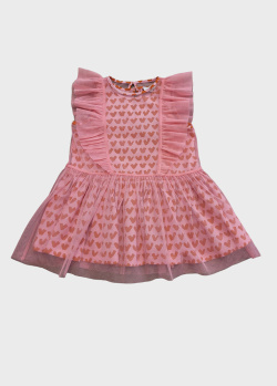 Розовое платье Stella Mccartney с рюшами для детей, фото