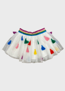 Юбка для девочек Stella McCartney с разноцветным декором, фото