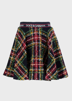 Твидовая юбка Dolce&Gabbana для девочек, фото