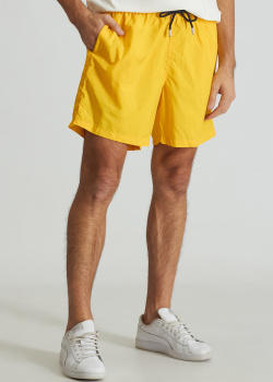 Желтые пляжные шорты Mc2 Saint Barth с карманами, фото