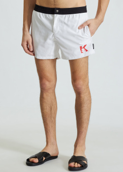 Плавательные шорты Karl Lagerfeld белого цвета, фото
