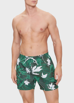 Зеленые шорты Hugo Boss для плаванья, фото