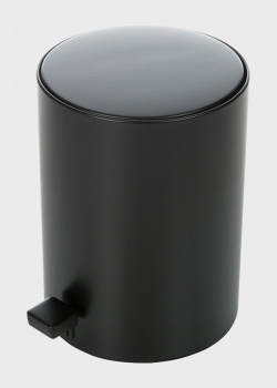 Чорне відро для сміття Decor Walther Paper Bin з кришкою, фото