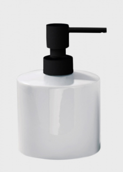 Диспенсер для мыла Decor Walther 430мл с деталями черного матового цвета, фото