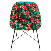 Кресло Seletti Toiletpaper с принтом роз, фото