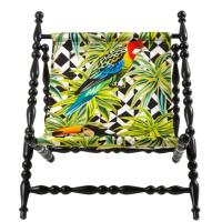 Кресло Seletti Heritage с принтом попугая, фото