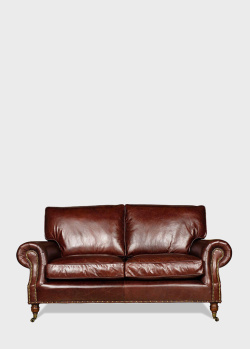 Кожаный диван Halo Balmoral BikerTan для двух персон, фото