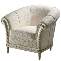 Крісло Versace Home Milady з брендовим тисненням, фото