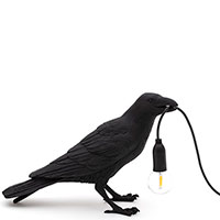 Світильник Seletti Bird Lamp чорного кольору, фото