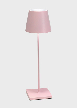Настольная лампа розового цвета Zafferano Poldina Pro, фото