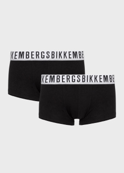 Черные боксеры Bikkembergs 2шт с контрастной резинкой, фото