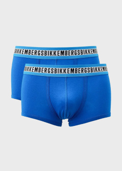 Синие боксеры Bikkembergs 2шт с брендовой надписью, фото