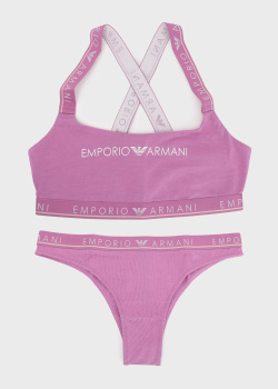 Набір нижньої білизни Emporio Armani рожевого кольору, фото