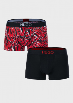 Труси-боксери Hugo Boss Hugo з фірмовим написом 2шт, фото