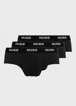 Мужские брифы Hugo Boss Hugo черного цвета 3шт, фото