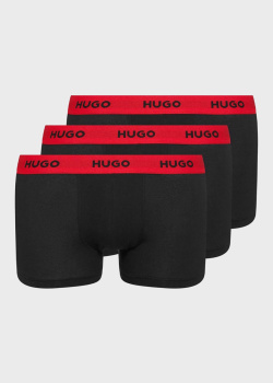 Набір з 3 боксерів Hugo Boss Hugo в чорному кольорі., фото