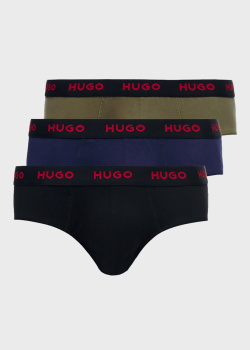 Набор трусов Hugo Boss Hugo 3шт с лого на резинке, фото