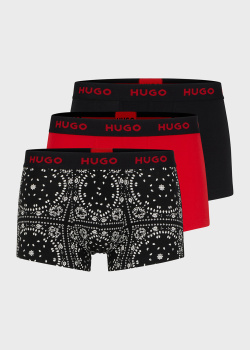 Набір боксерів Hugo Boss Hugo 3шт з логотипом, фото