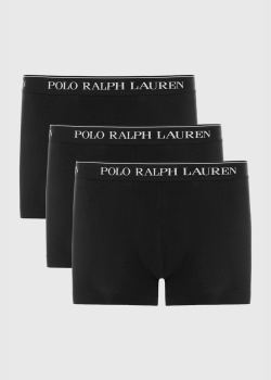 Труси-боксери Polo Ralph Lauren 3шт чорного кольору, фото