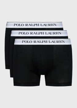 Чоловічі боксери Polo Ralph Lauren 3шт чорного кольору, фото