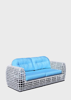 Плетений білий диван Skyline Design Dynasty зі штучного ротанга, фото