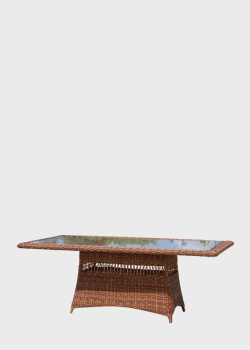 Большой плетенный стол из искусственного ротанга Skyline Design Ebony, фото