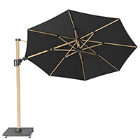 Зонт Platinum Challenger T2 с двойным наклоном черного цвета, фото