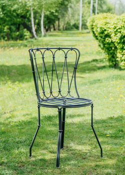 Металлический стул Villa Grazia с круглым сиденьем, фото