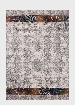 Сірий килим SL Carpet Afrika з фактурним візерунком (вулиця, будинок) 133х190см, фото