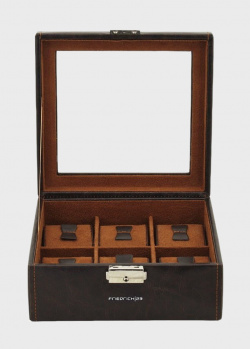 Скринька для годинника Friedrich Bond коричневого кольору, фото