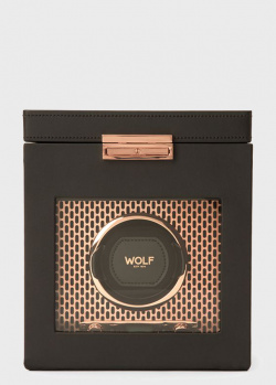 Скринька для підзаводу та зберігання годинників Wolf 1834 Axis з мідним покриттям, фото