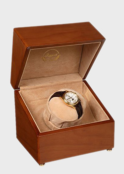 Скринька з підзаводом для зберігання годинників Rapport Satin-Walnut W100, фото