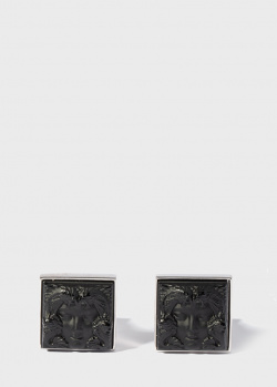 Квадратные запонки Lalique Arethuse Masque de Femme, фото