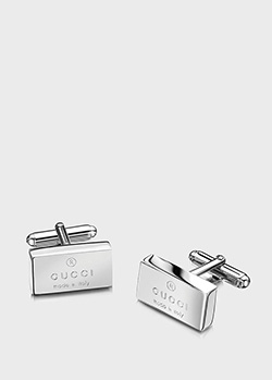 Запонки Gucci зі срібла Trademark, фото