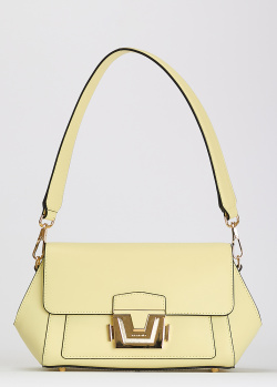 Світло-жовта сумка-багет Cromia Erica зі шкіри, фото
