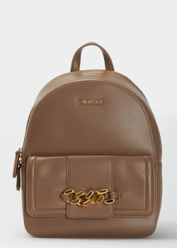Рюкзак с декором Twin-Set Zaino коричневого цвета, фото
