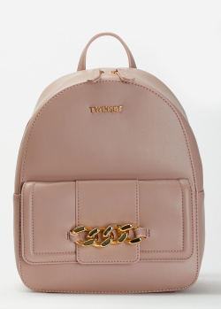 Рюкзак с декором Twin-Set Zaino розового цвета, фото