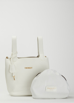 Белая сумка Twin-Set со съемным отделением, фото