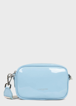 Лакова сумка Lancaster Vernis Firenze блакитного кольору, фото