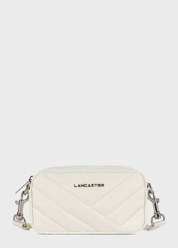Стьобана сумка Lancaster Canvas Matelasse білого кольору, фото