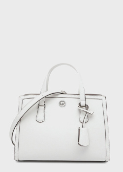 Белая сумка Michael Kors Chantal из зернистой кожи, фото