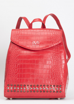 Красный рюкзак 19V69 Italia с декором-заклепками, фото