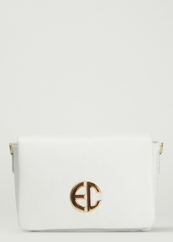 Белая сумка Enrico Coveri из зернистой кожи, фото