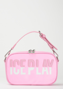 Розовая сумка Iceberg Ice Play с нашивкой-логотипом, фото